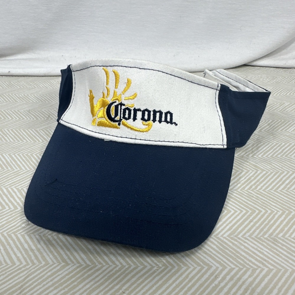 Corona Extra Beer Visor Blue Adjustable Sun Protection Sun Hat Beach Golf Cap